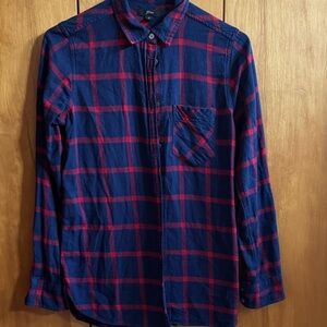 Jcrew Flannel, Plaid Long Sleeve Shirt